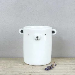 Round Animal Bear Plant Pot><noscript><img width=