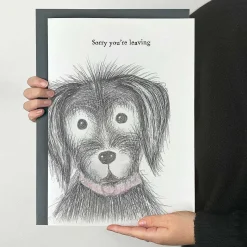 'sorry You Are Leaving' Dog Extra Large Greetings Card><noscript><img width=