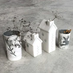 Tall House Flower Vase><noscript><img width=