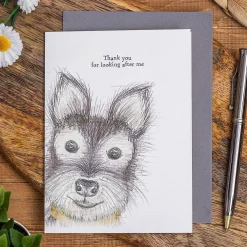 'Thank You For Looking After Me' Dog Card><noscript><img width=