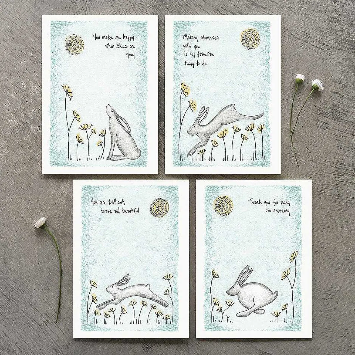 'Thank You For Being Amazing' Hare Card>East of India Hot