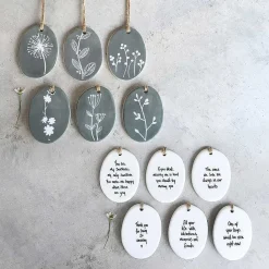 'Thank You For Being Amazing' Sgraffito Porcelain Hanger><noscript><img width=