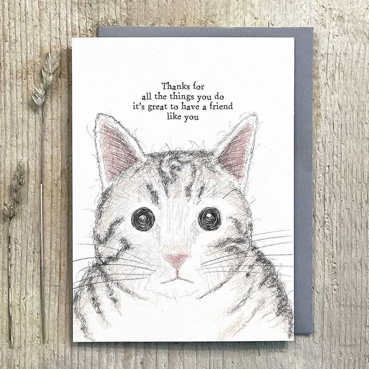 'Thanks For All The Things' Cat Card>East of India Discount