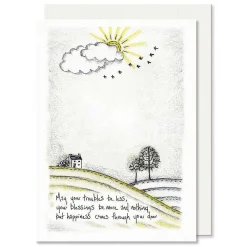 'Troubles Be Less' Countryside Card>East of India Hot