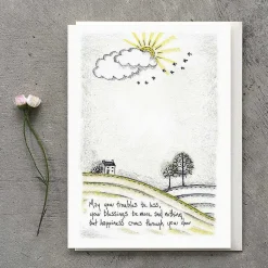 'Troubles Be Less' Countryside Card>East of India Hot