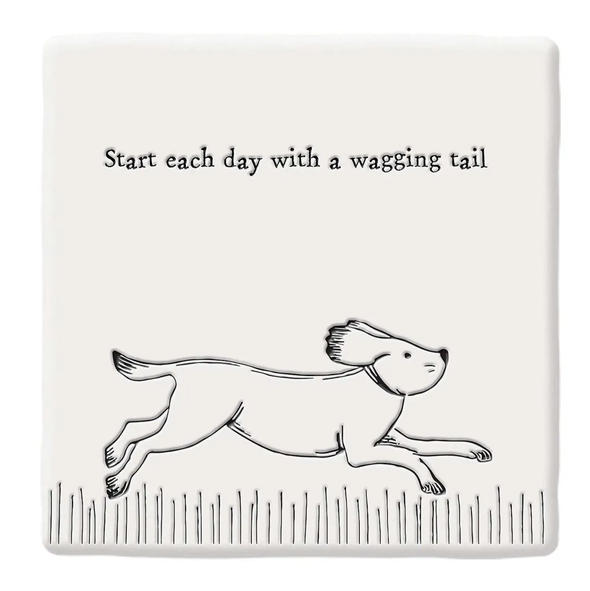 'Wagging Tail' Square Coaster>East of India Best