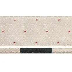 White Dots & Red Stars Roll Of Kraft Paper>East of India Shop