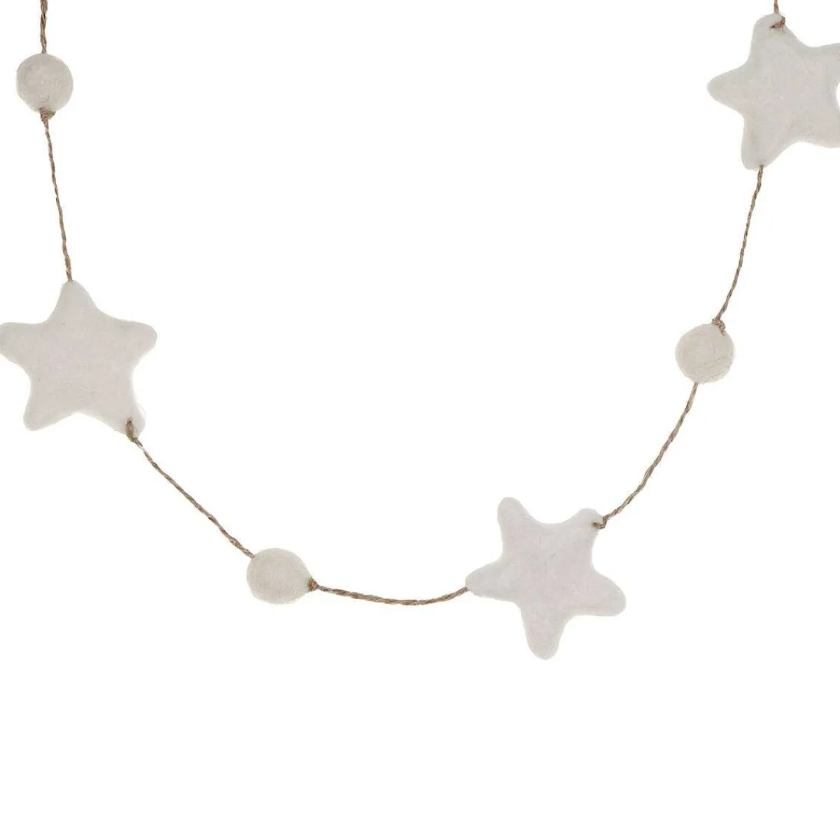 White Stars Felt Garland>East of India Best
