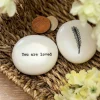 'You Are Loved' Porcelain Pebble>East of India Store