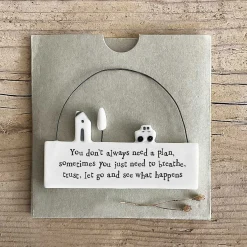 'You Don'T Always Need A Plan' Porcelain Hanging Scene>East of India Flash Sale