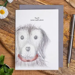 'You'Ll Never Walk Alone' Dog Card><noscript><img width=