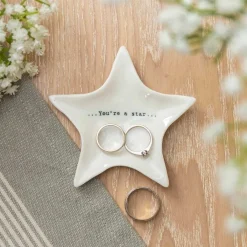 'You'Re A Star' Wobbly Star Dish>East of India Store