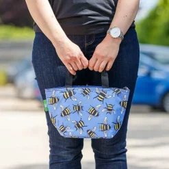 Blue Wild Birds Recycled Insulated Lunch Bag><noscript><img width=