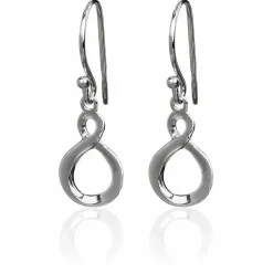 Infinity Loop Boxed Silver Earrings>Elements Cheap