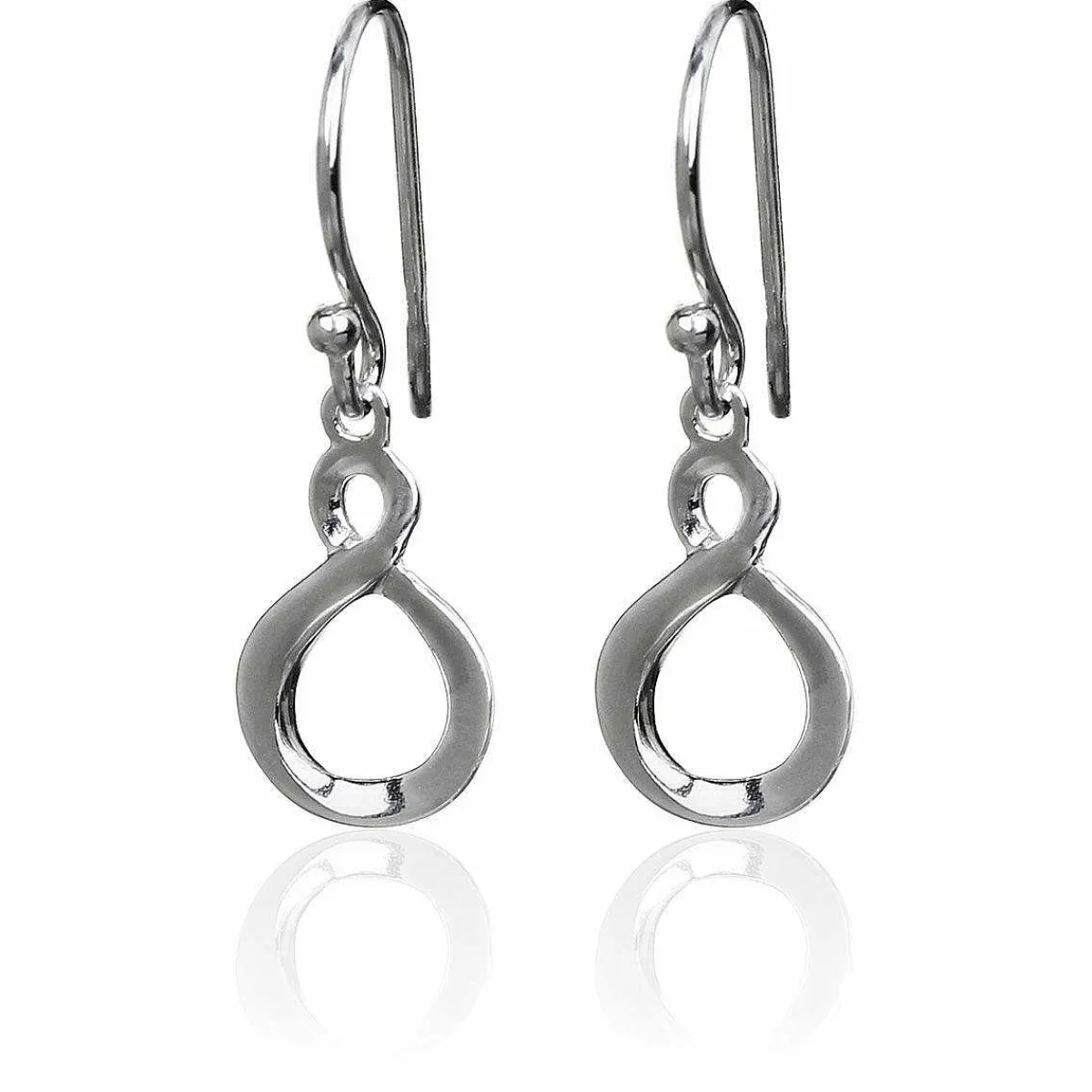 Infinity Loop Boxed Silver Earrings>Elements Cheap
