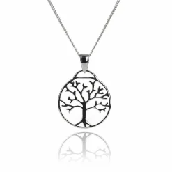 Silver Tree Of Life Cut Out Boxed Pendant>Elements Shop