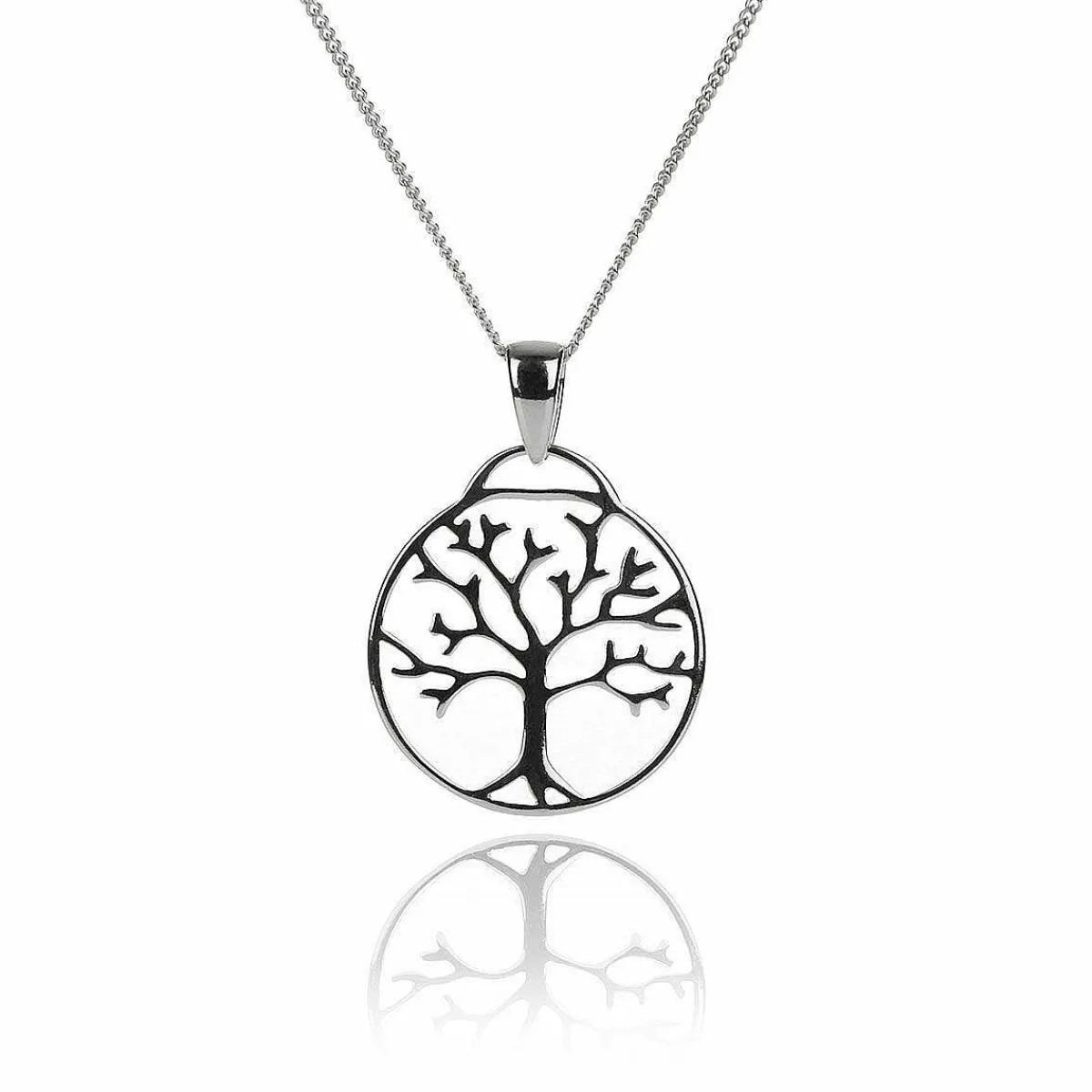 Silver Tree Of Life Cut Out Boxed Pendant>Elements Shop