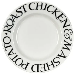 Black Toast Roast Chicken 10 1/2 Inch Plate>Emma Bridgewater Cheap