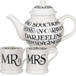 Black Toast Teapot / Mr & Mrs Mugs Set>Emma Bridgewater Discount