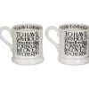 Black Toast Mr & Mrs Boxed Set Of Two Half Pint Mugs>Emma Bridgewater Flash Sale