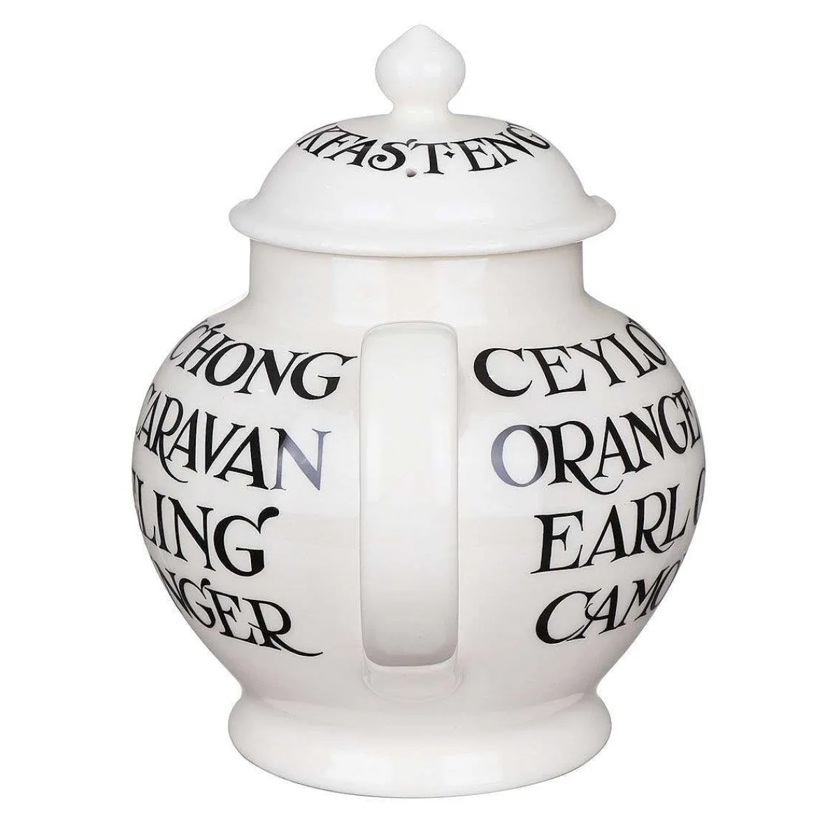 Black Toast Writing 4 Mug Teapot Boxed>Emma Bridgewater Sale