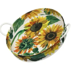 Flowers Large Handle Tray>Emma Bridgewater Discount