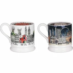 London Set Of 2 Half Pint Boxed Mugs><noscript><img width=