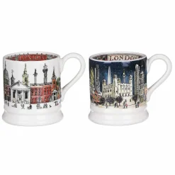 London Set Of 2 Half Pint Boxed Mugs><noscript><img width=