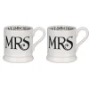 Mrs & Mrs Boxed Set Of Two Half Pint Mugs>Emma Bridgewater Flash Sale