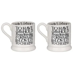 Mrs & Mrs Boxed Set Of Two Half Pint Mugs><noscript><img width=