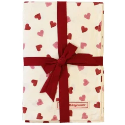 Pink Hearts Double Oven Glove & Tea Towel Set><noscript><img width=