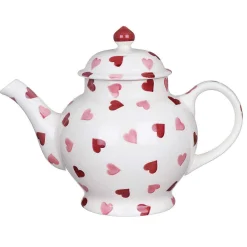 Pink Hearts 4 Mug Teapot In Gift Box><noscript><img width=