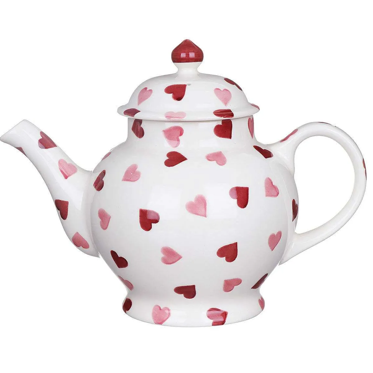 Pink Hearts 4 Mug Teapot In Gift Box>Emma Bridgewater Clearance
