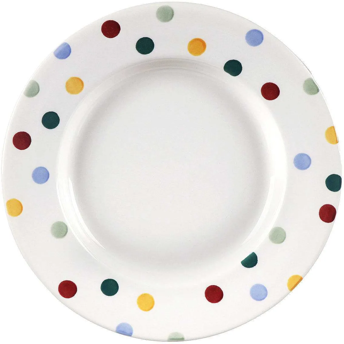 Polka Dot 10 1/2 Inch Plate>Emma Bridgewater Shop