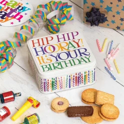 Rainbow Toast 'Birthday' Medium Square Tin>Emma Bridgewater Cheap