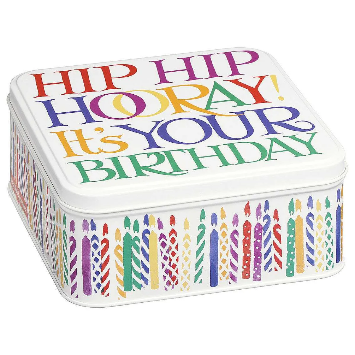 Rainbow Toast 'Birthday' Medium Square Tin>Emma Bridgewater Cheap