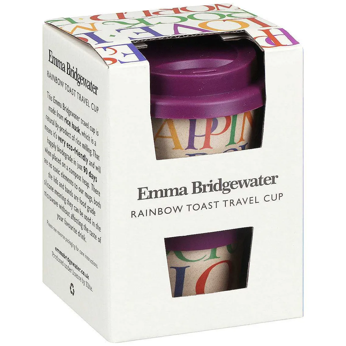 Rainbow Toast Rice Husk Travel Cup>Emma Bridgewater Best