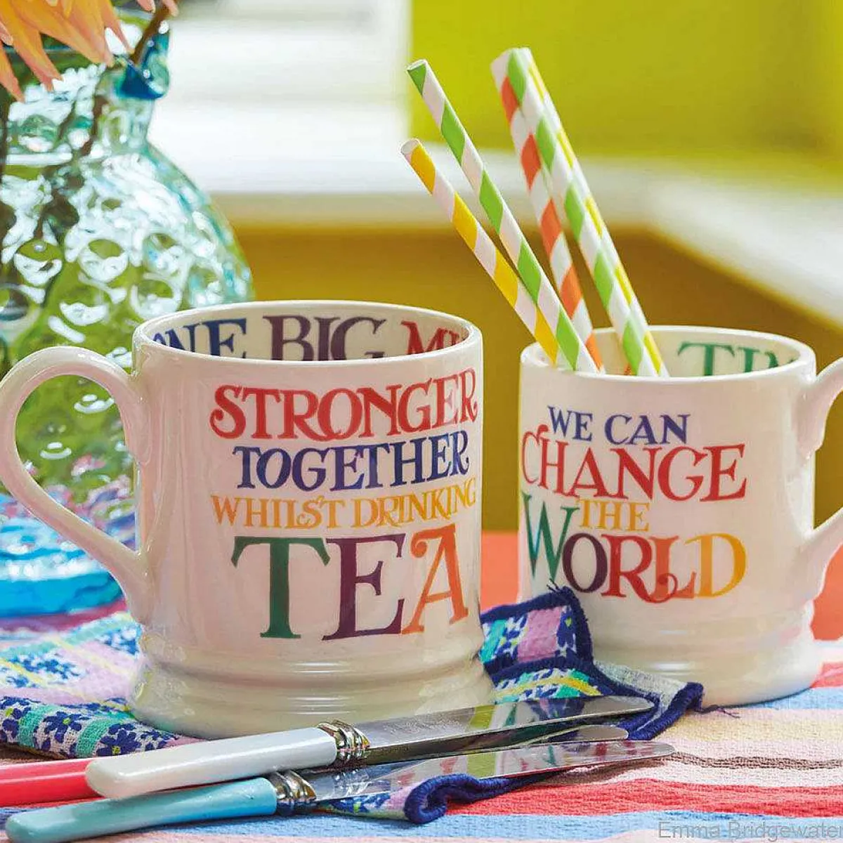 Rainbow Toast Change The World Half Pint Mug>Emma Bridgewater Best
