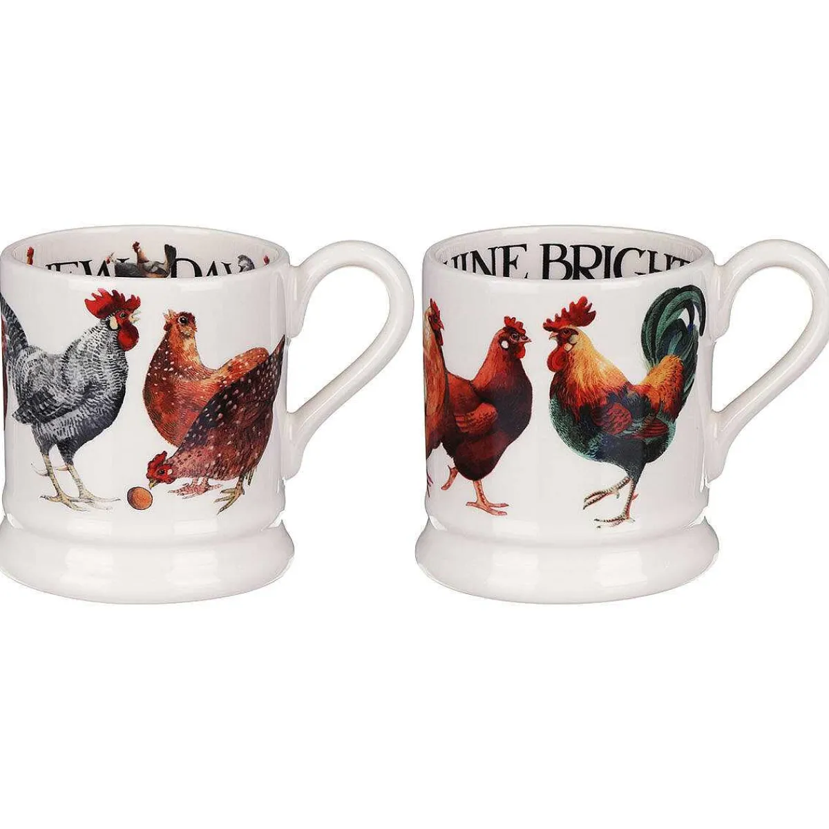 Rise & Shine Set Of 2 Half Pint Mugs Boxed>Emma Bridgewater Flash Sale
