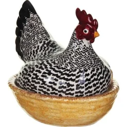 Silver Hen On Nest Boxed><noscript><img width=