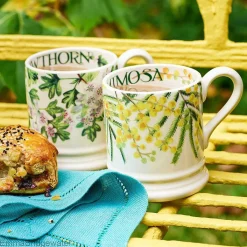 Trees Hawthorn Flowers Half Pint Mug>Emma Bridgewater Store