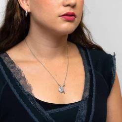 Celestial Planet White Gold Plated Necklace>Equilibrium Cheap