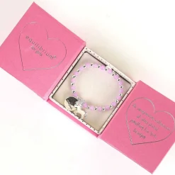 Girls Silver Plated Purple Mystical Bead Bracelet>Equilibrium Shop