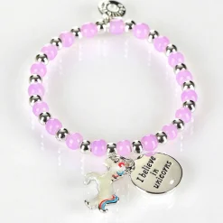 Girls Silver Plated Purple Mystical Bead Bracelet>Equilibrium Shop