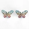 Girls Silver Plated Rainbow Butterfly Earrings>Equilibrium Outlet