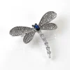 Glitzy Dragonfly White Gold Plated Brooch>Equilibrium Discount