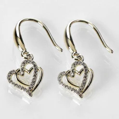 Gold Plated Entangled Hearts Earrings>Equilibrium Cheap