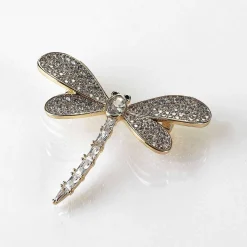 Gold Plated Glitzy Dragonfly Brooch>Equilibrium Best