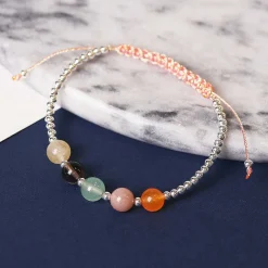 Happiness Woven Gem Stone Bracelet>Equilibrium Cheap