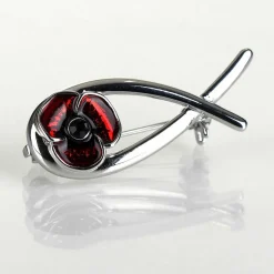 Kiss Poppy Brooch>Equilibrium Fashion